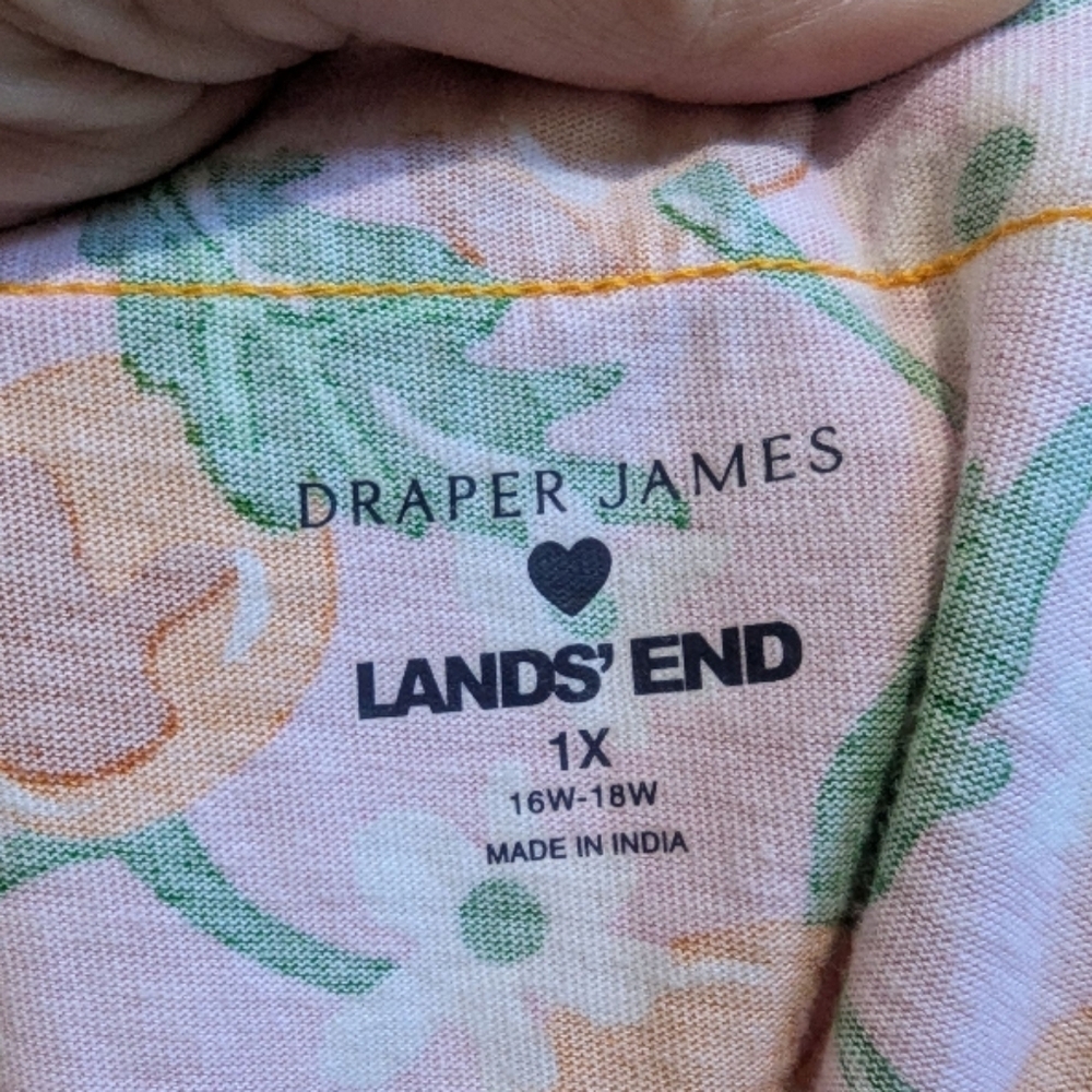 EUC Draper James For Lands End Dress/Swimsuit Coverup Size 1X - Picture 6 of 9
